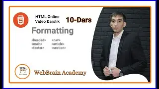 #10 HTML Formatting (HTML Uzbek)