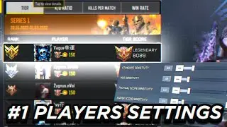 #1 rank player best settings + HUD & Setups season 1 2022 codm