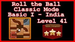 Roll the Ball India Level 41 (Classic - Basic I) - Lösung Solution Walkthrough