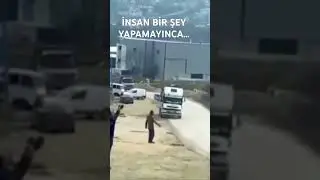 Bursa’da tamir sırasında geri giden kamyon az kalsın faciaya yol açacaktı.