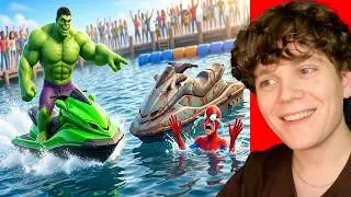 🚤🕷️ REACTING to SPIDY Wins The Jet Ski Racing Championship