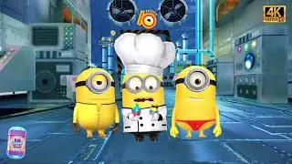 Thong Stuart Minion Kung Fu Stuart minion n Baker minion at Special Mission 10th Anniversary iOS 4K