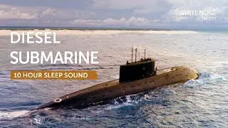 Diesel Submarine Sleep Sound - 10 Hours - Black Screen