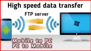 Fast data transfer mobile to pc and pc to mobile wirelessly