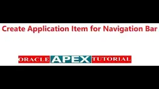 Application Items for Navigation Bar