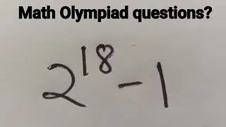 math Olympiad questions l can you solve this #olympiad