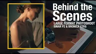 Lingerie Photo shoot on Large Format Behind the Scenes