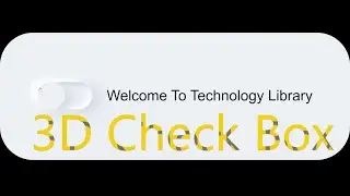 How To Make 3D Check Box Animation  | Create Check Box Button Animation responsive website templates
