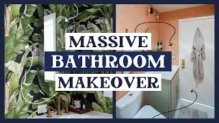 DIY BATHROOM MAKEOVER  (before & after)