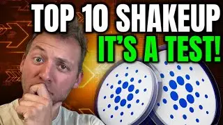 CARDANO ADA - TOP 10 SHAKEUP!!! IT'S ALL A TEST!