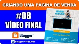ÚLTIMO VÍDEO [Manual] - Página de Vendas Blogger Profissional