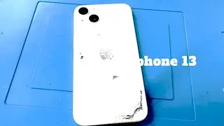 iphone 13 reglass the totally broken back cover.
