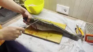 Как разделать судака на филе. Чистим судака
