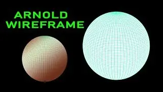 Arnold wireframe rendering maya 2017