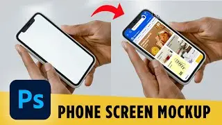 Put a Screenshot on an Phone Screen in Photoshop | Mockup