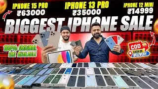 Biggest iPhone Sale Ever 🔥| Cheapest iPhone Market  | Second Hand Mobile | iPhone15 Pro iPhone 16