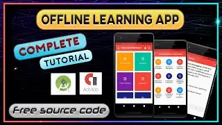 How to make Android Offline Learning App with AdMob | Tutorial App with Quiz | Source Code