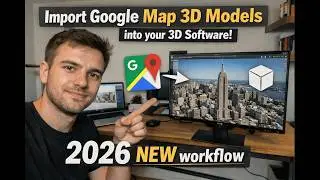 Import Google map 3d models into your 3d software | 2026 NEW workflow