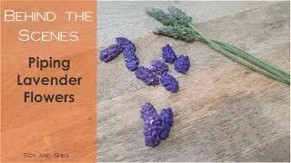 Piping Lavender Flower Heads for the next Soap |Cold Process Soap | Soy and Shea