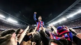 VIDEO: Barcelona vs PSG [6-1] : Lionel Messi Reaction to Barcelona's 6th goal with the fans