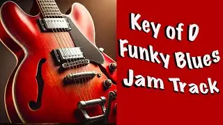 Funky Blues Backing Track in D - Jam Along!