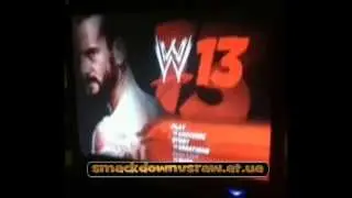 WWE'13 main menu official