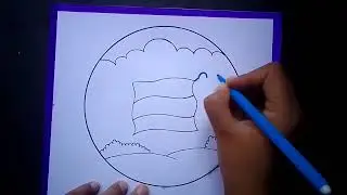 Independence Day drawing easy step / Independence day poster drawing idea / Independence Day drawing