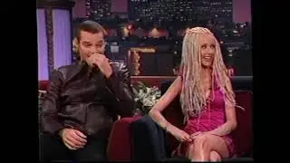 Cristina Aguilera and Ricky Martin on Leno - 6/01/01