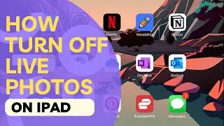 How Turn off Live Photos on iPad