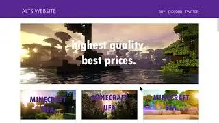 MINECRAFT ALTS FOR ONLY 0.01 (1 CENT / PENNY) CHEAP ALT STORE