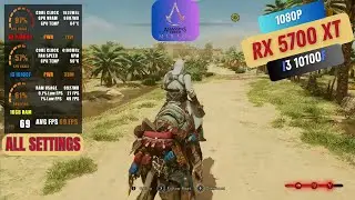 Assassin's Creed Mirage | RX 5700 XT + i3 10100f | all settings | 1080P