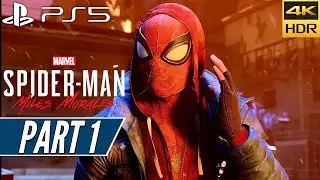 SPIDER-MAN MILES MORALES (PS5) Walkthrough Gameplay PART 1 [4K 60FPS HDR] - No Commentary