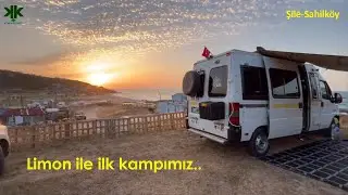 🍋 🚐 Limon ile ilk kampımız.. Şile / Sahilköy #karavan #karavandayaşam