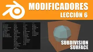 Modificador Subdivision Surface  en #Blender