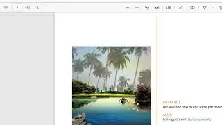 How to edit pdf file in laptop computer