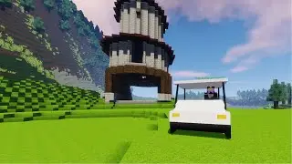 trying to play golf in minecraft with my friends...