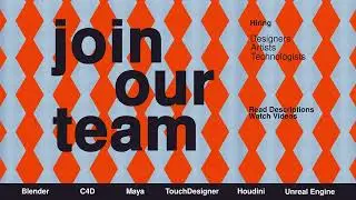 Creativ Medium : we are hiring designers, artists and technologists