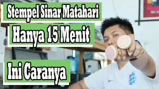Cara Membuat Stempel Kayu Dengan Menggunakan Sinar Matahari.