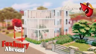 Foxbury Abroad! Mt. Komorebi Student Housing Speed Build - The Sims 4