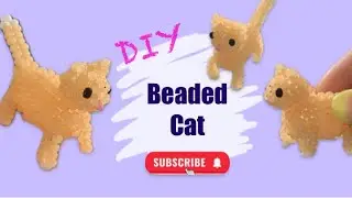 3D beaded cat tutorial