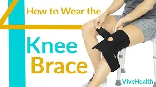 How to Put on The Vive Knee Brace - SUP2009BLK