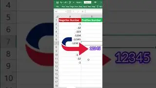 How to change Negative Number to Postive Number in Excel #excelformula #excel