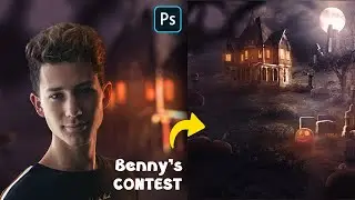 @BennyProductions  Halloween Contest | Speed Art (Photoshop) | October Special | BennysEditWar