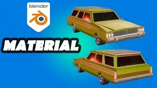 low poly car modeling tutorial in blender (material)
