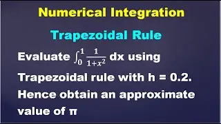 SNM | MA3251 | Unit 4 | Numerical Integration | Trapezoidal rule Using Calculator in Tamil