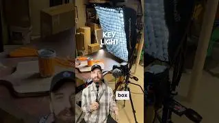2 point lighting setup for my food and product videos 