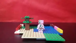 Funny scenes with a Lego man and plasticine (Lego animation)