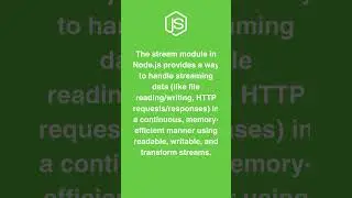 stream Module in Node.js