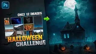 Making an Spooky Artwork using only 12 Images | @Naviideo Hallovideo Contest