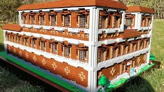 Lego Minecraft Woodland Mansion MOC - Cube accurate